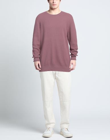 La Fileria Man Sweater Mauve Size 48 Cotton