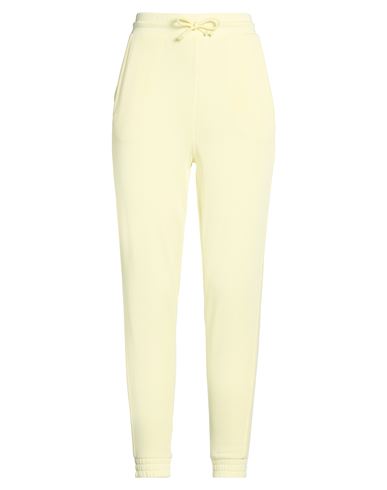 Woman Pants Pastel yellow Size M Modal, Polyester