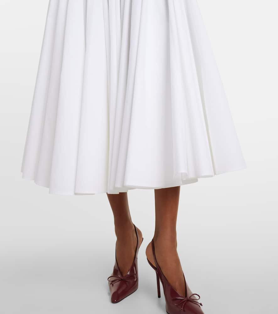 Triana cotton poplin midi dress