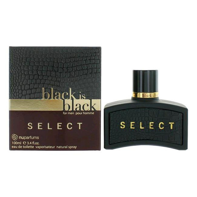 Mens Black Is Black Select EDT 3.4 oz Fragrances 875990001043