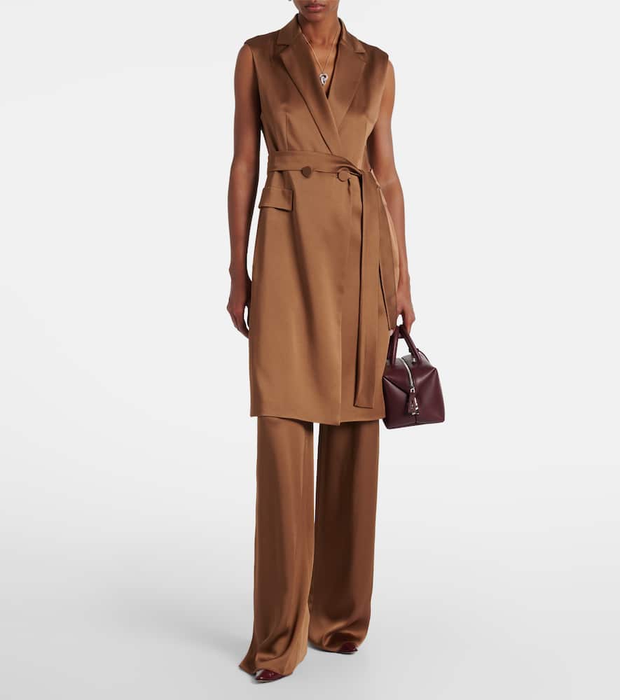 Afgano belted satin jacket