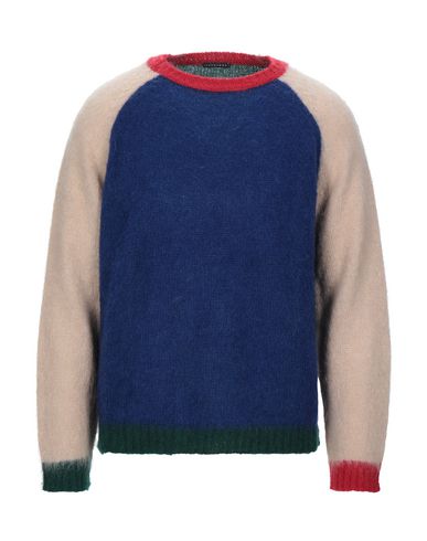 Man Sweater Blue Size L Acrylic, Mohair wool, Polyamide