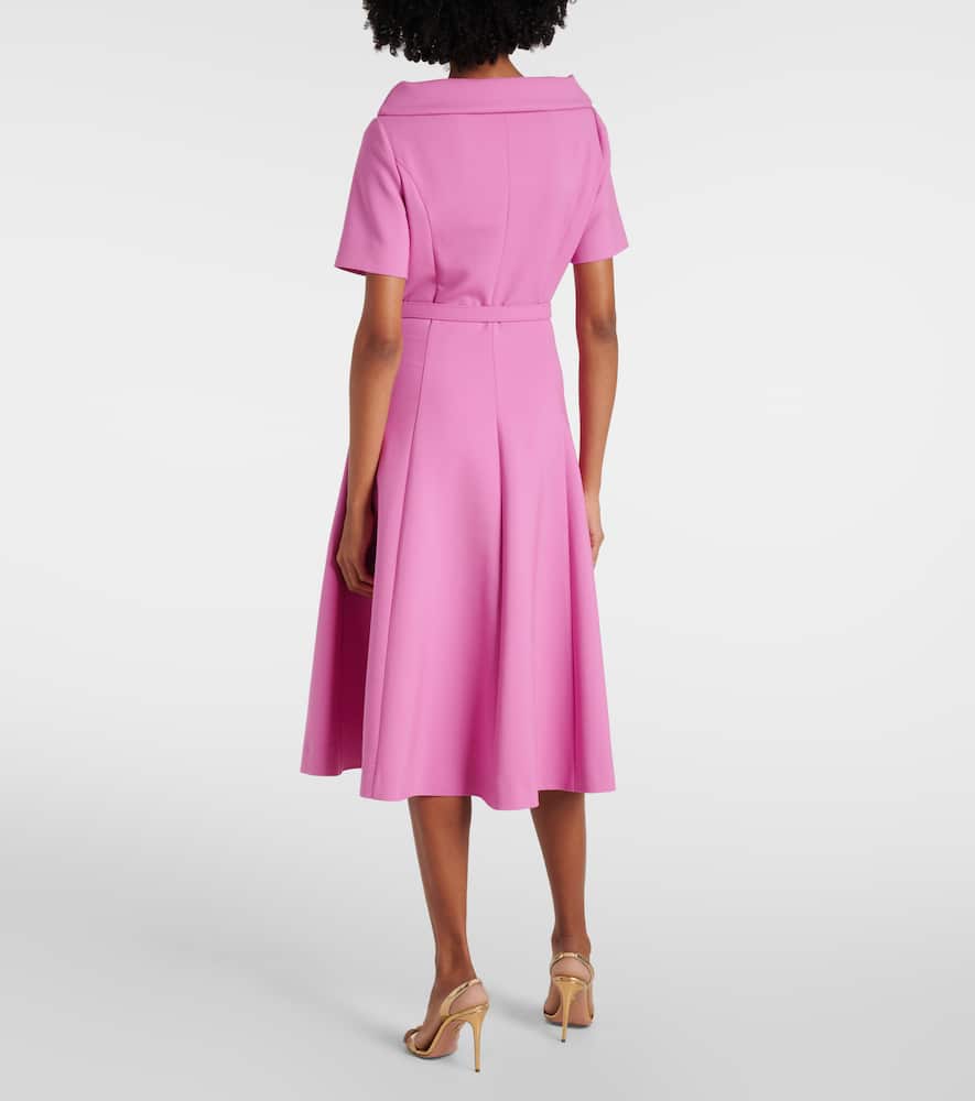 Wool-blend midi dress
