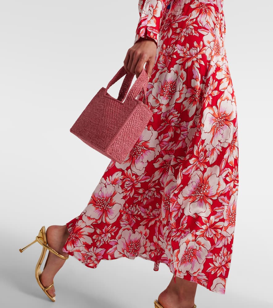 Ilona gathered floral midi dress