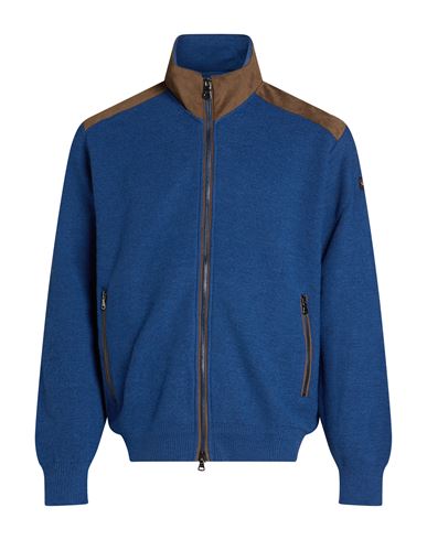 Man Cardigan Midnight blue Size L Virgin Wool