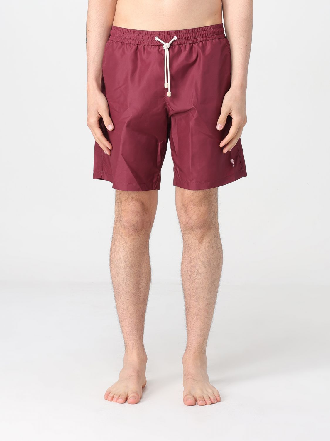 Swimsuit Men color Burgundy