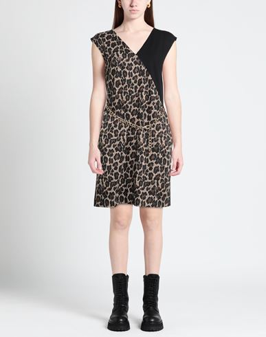 Woman Mini dress Black Size 8 Polyester, Viscose, Elastane