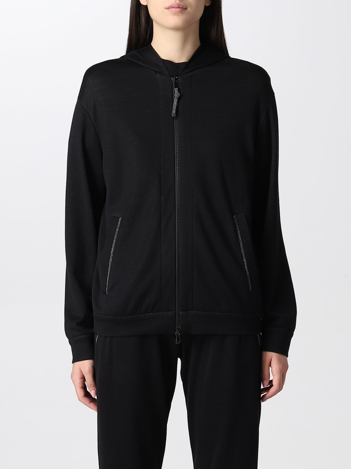 Sweatshirt Women colour Black