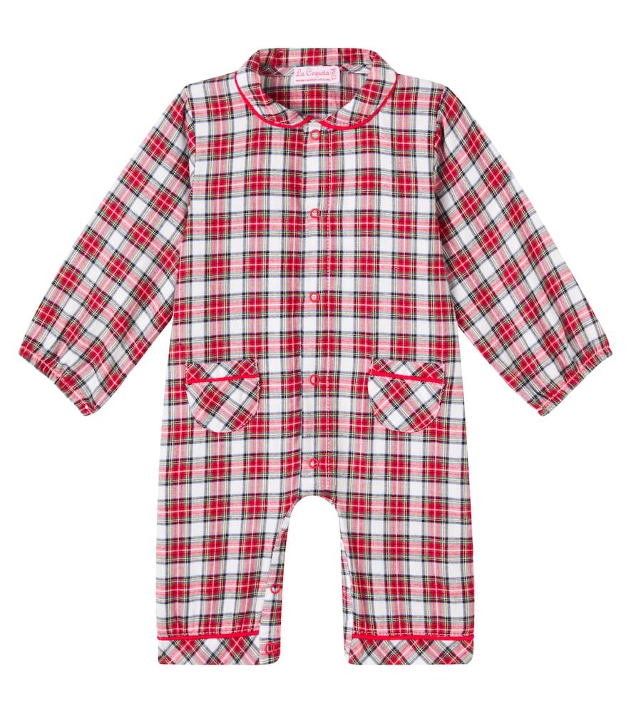Baby checked cotton onesie