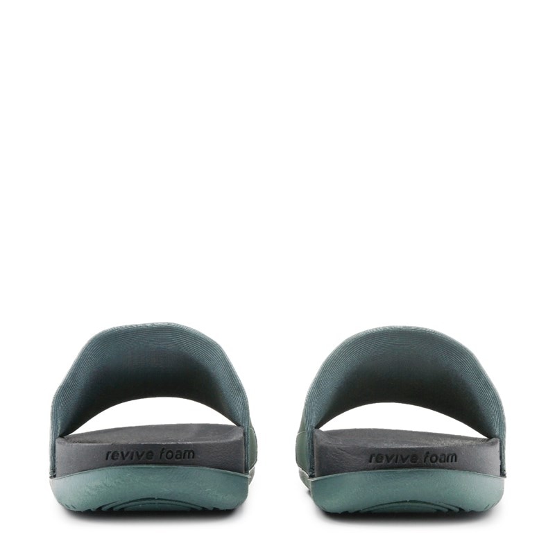 Men's Offcourt Slide Sandals (Vintage Green/Black)