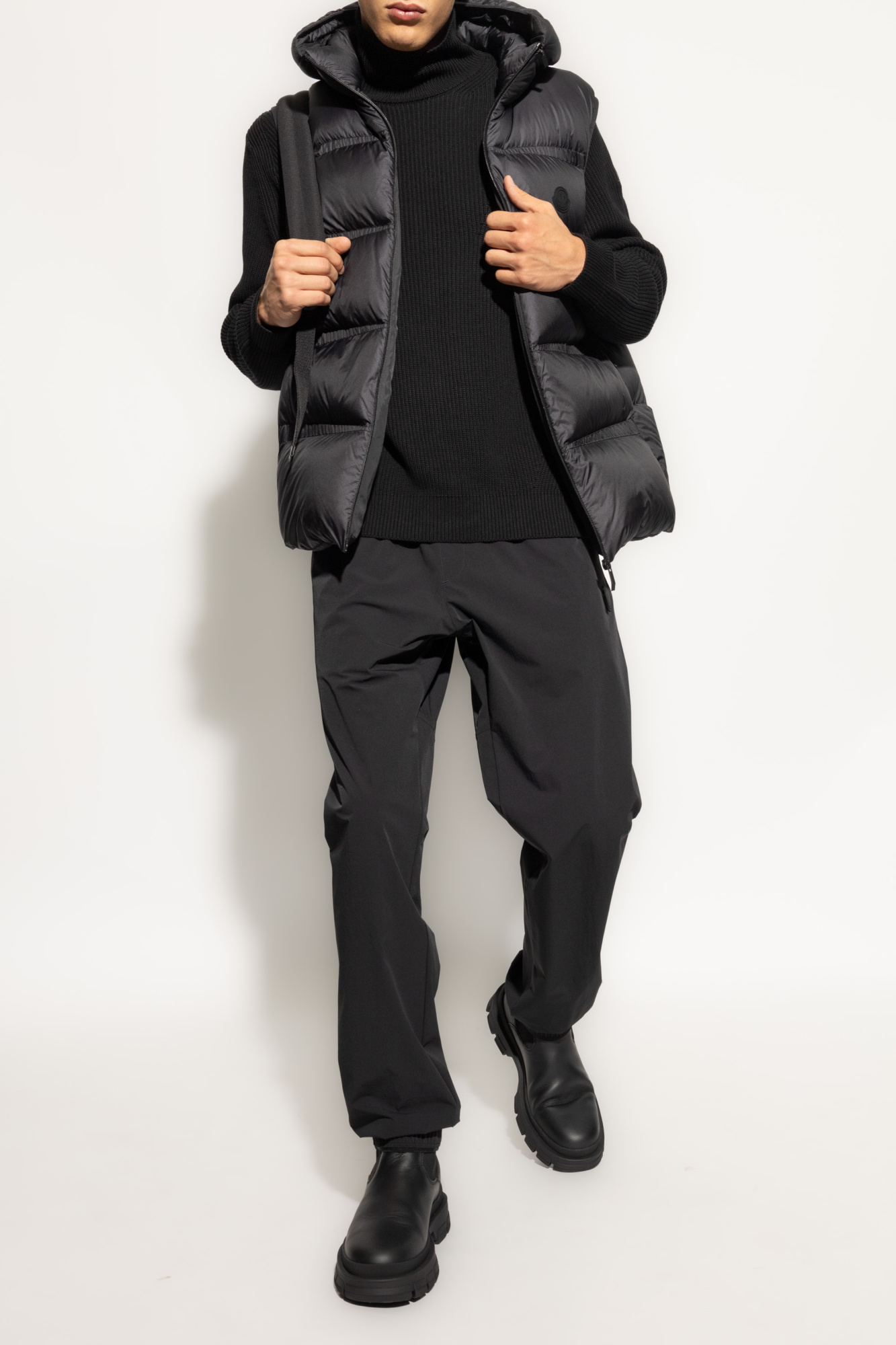 Nylon Pants, Men's, Black