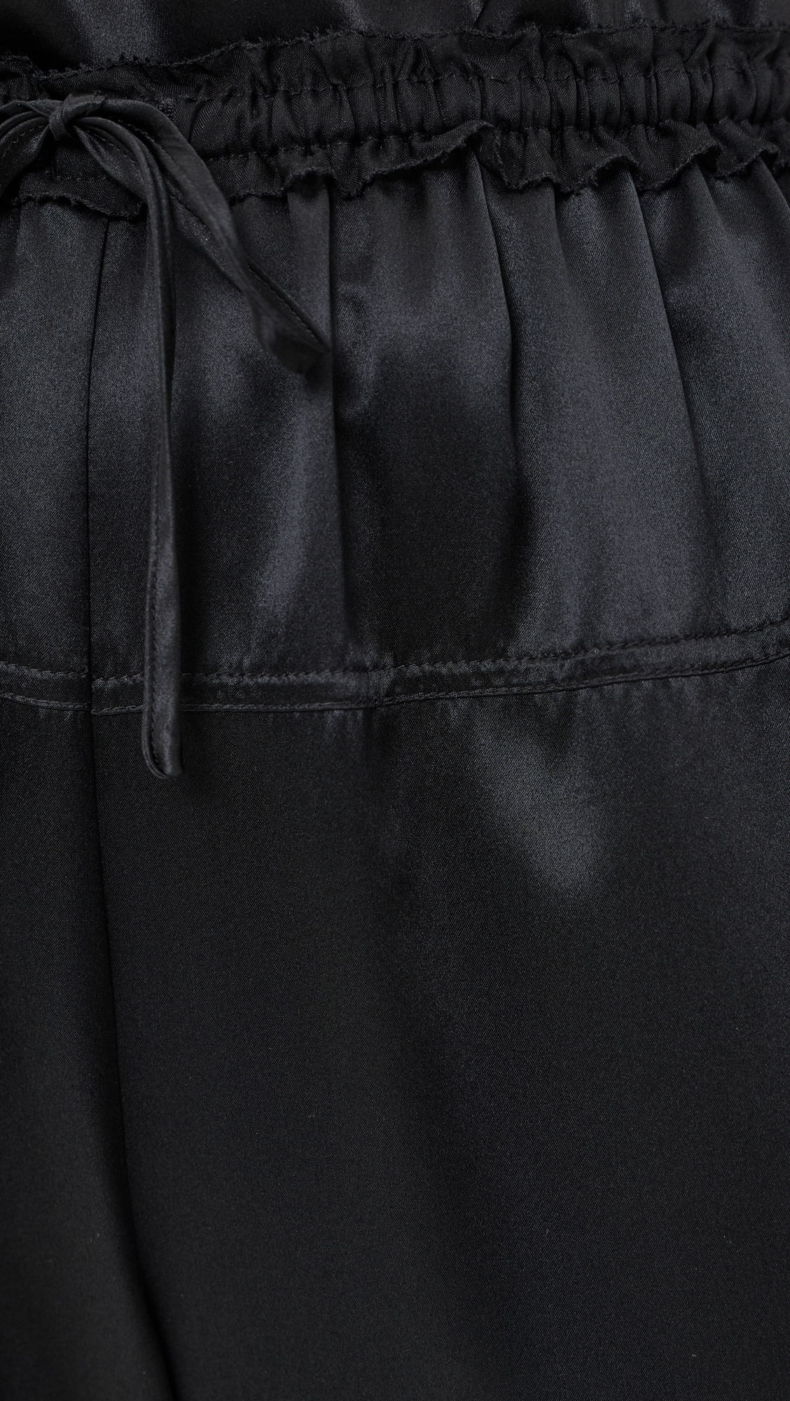 Camile Silk Cinched Pants Noir