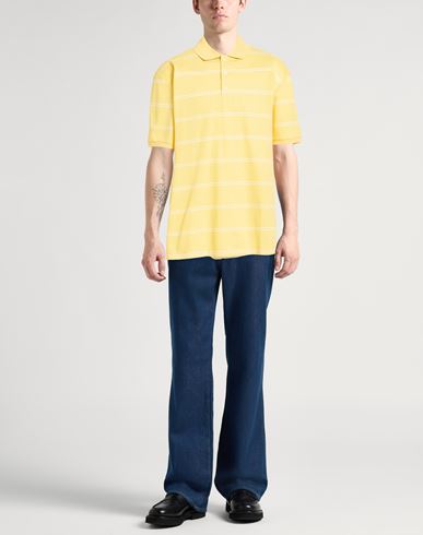 Man Polo shirt Yellow Size XXL Cotton