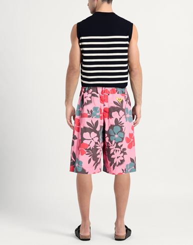Man Shorts & Bermuda Shorts Pink Size XXS Cotton