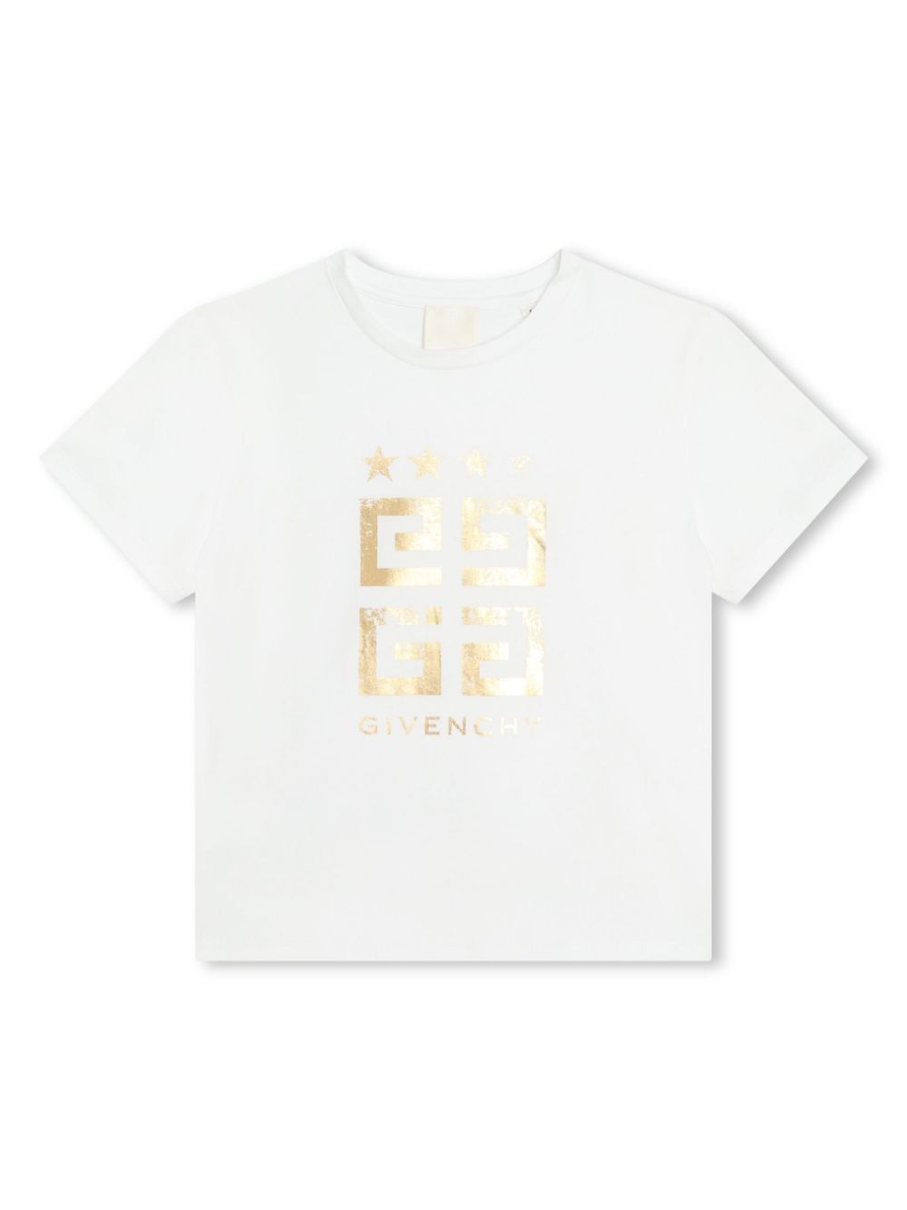 4G-motif crew-neck T-shirt - White