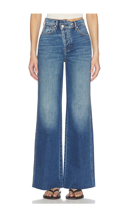 Veronica Beard Taylor Wide Leg Jeans in Blue. - 32 also , 27, 29