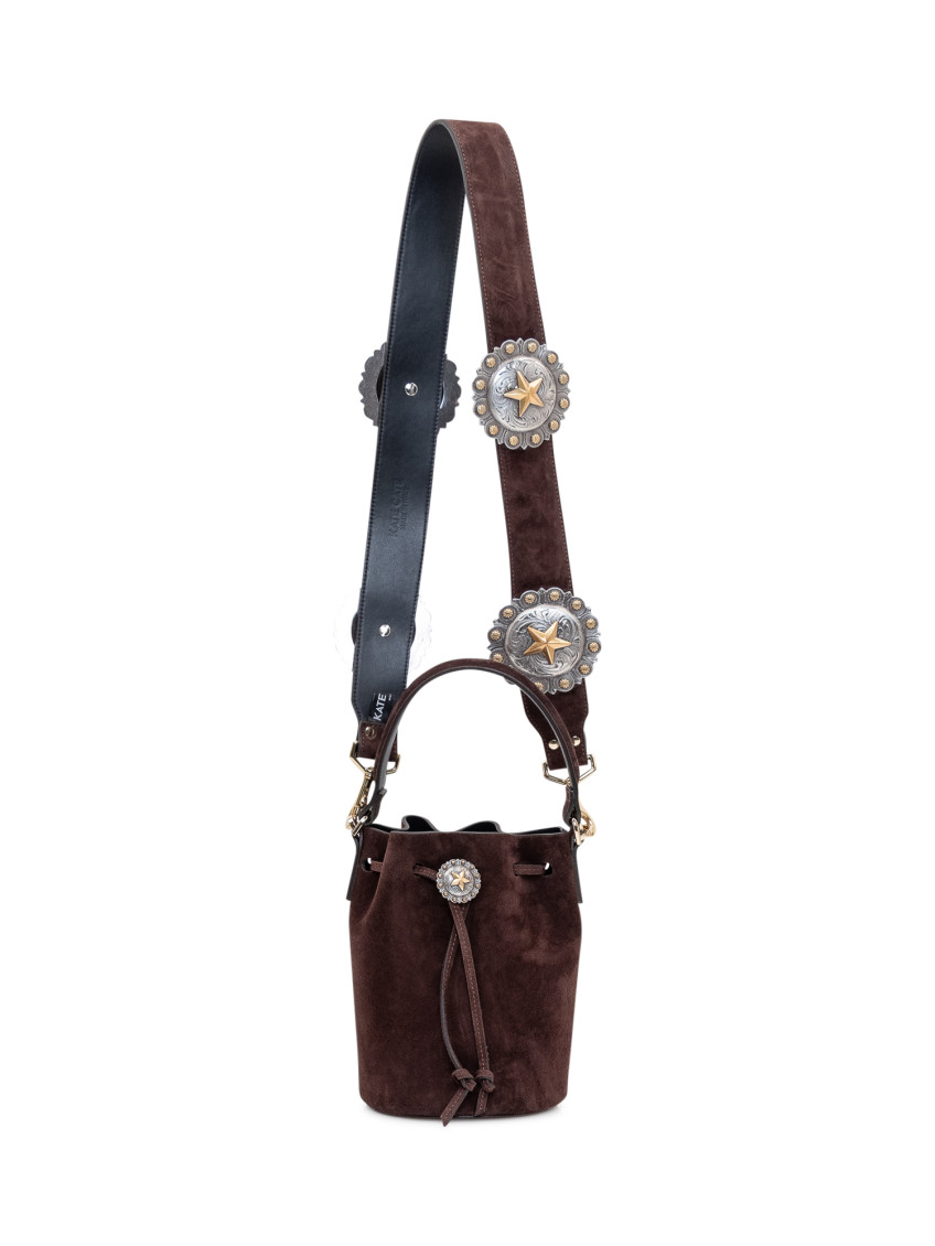 Brown Dori Mini Bucket Bag