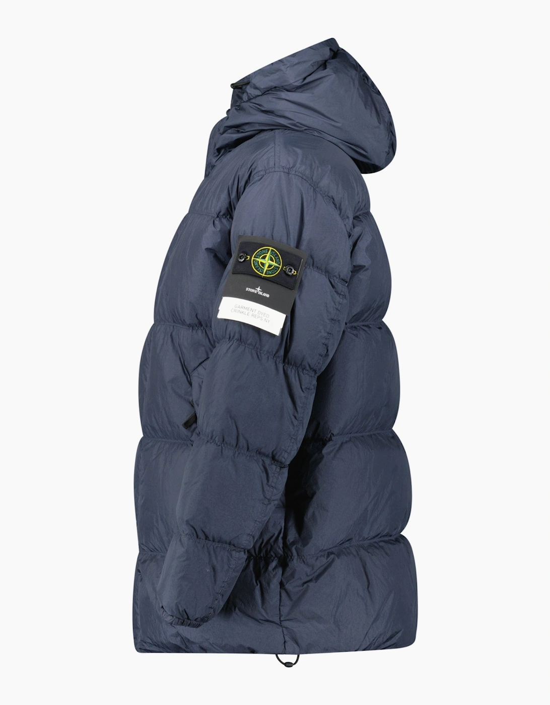 Men's Stone Island Hooded Down Crinkle Reps NY Jacket in Navy - : 42/Regular
