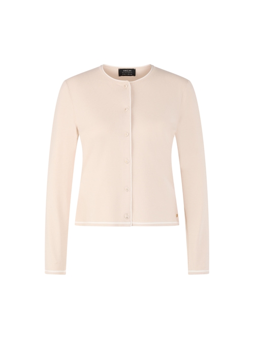 Marc Cain Rethink Together fine knit cardigan, white, 34 N