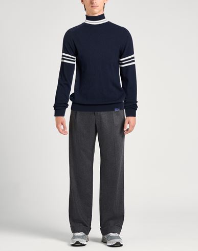 Man Turtleneck Midnight blue Size M Polyamide, Wool, Viscose, Cashmere