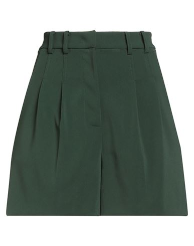 Woman Shorts & Bermuda Shorts Dark green Size 8 Polyester, Elastane