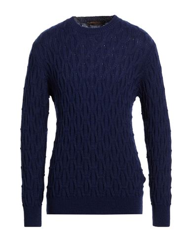 Man Sweater Navy Size M Merino Wool, Acrylic