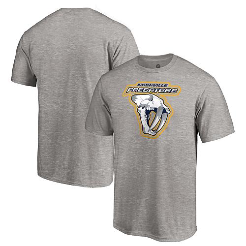 Men's Fanatics Heather Gray Nashville Predators Special Edition Secondary Logo T-Shirt