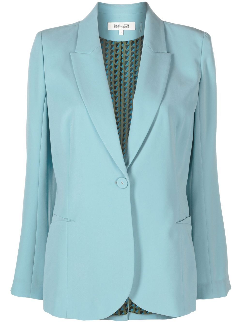 Single-breasted blazer - Blue
