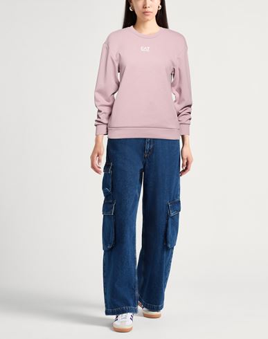 Woman Sweatshirt Pink Size XS Polyester, Cotton