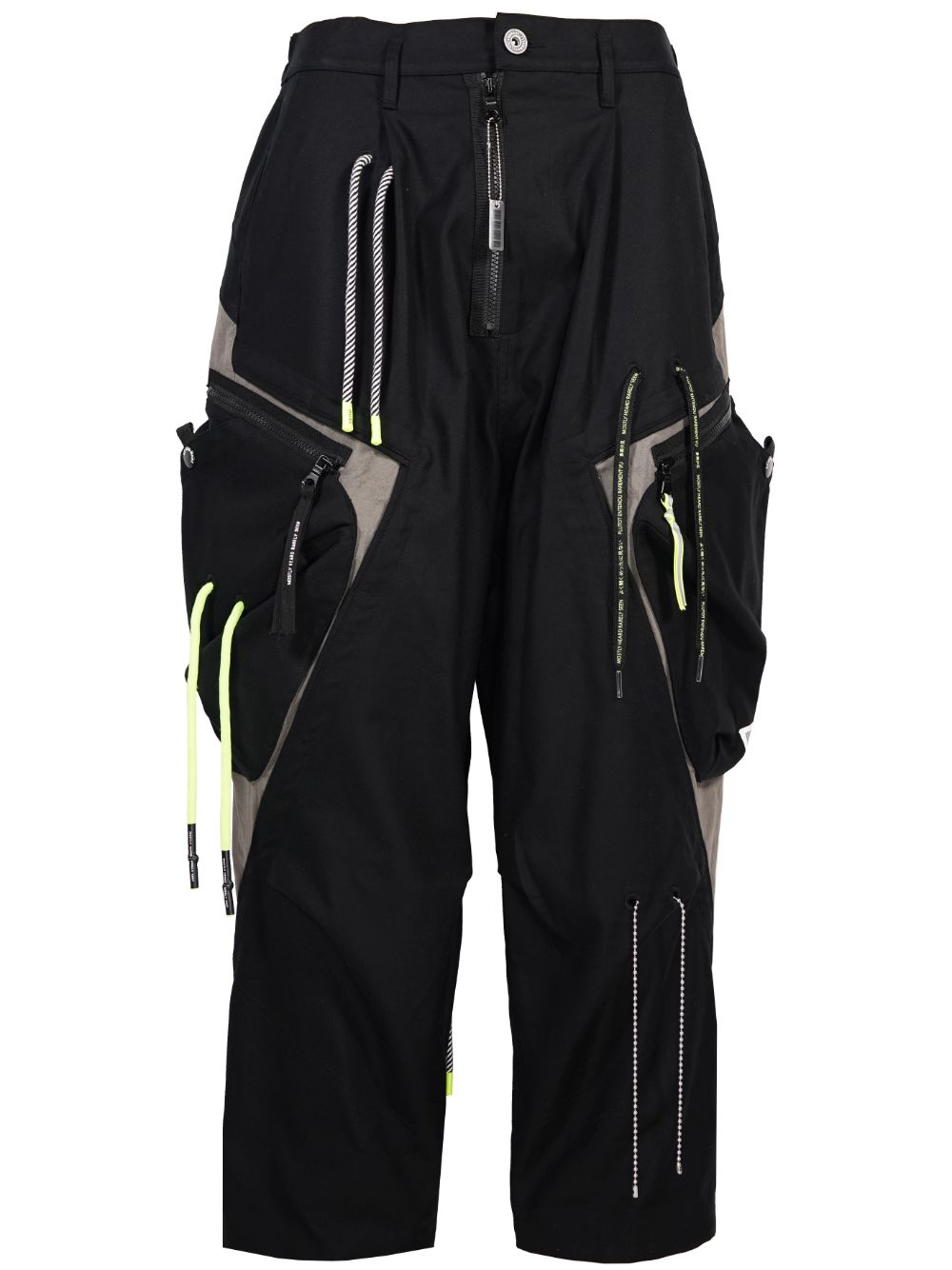 Multi drawcord cargo pants - Black