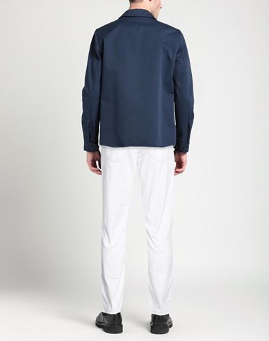 Man Pants White Size 36 Cotton, Elastane
