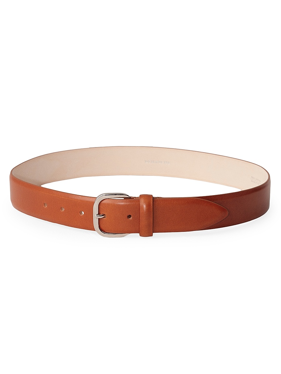 Women's Jeanne Leather Belt - Terre Silver