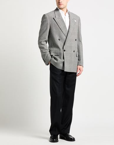 Man Blazer Black Size 40 Polyester, Wool, Elastane
