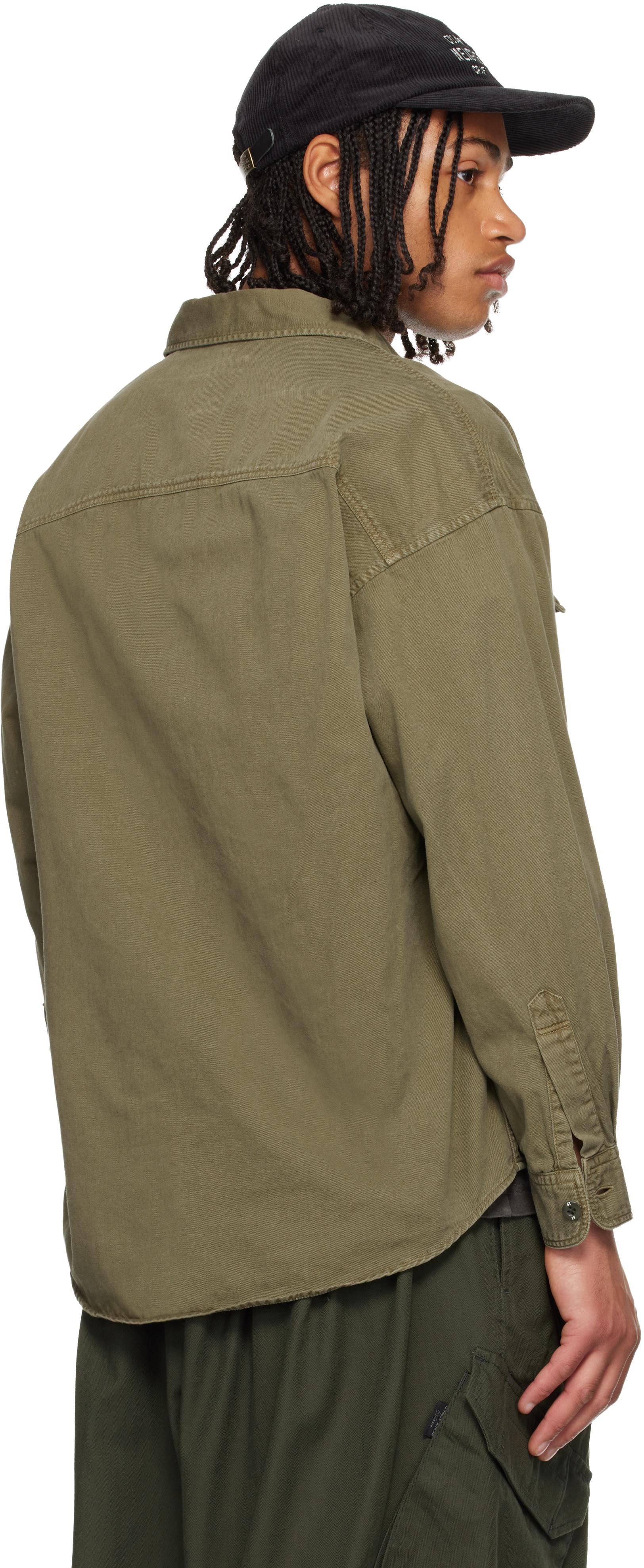 Khaki Garment Dyed Shirt