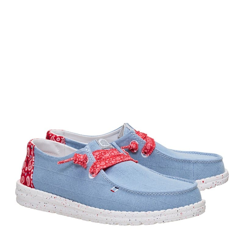 Women's Wendy Americana Paisley Slip On Shoes (Denim/Multi)