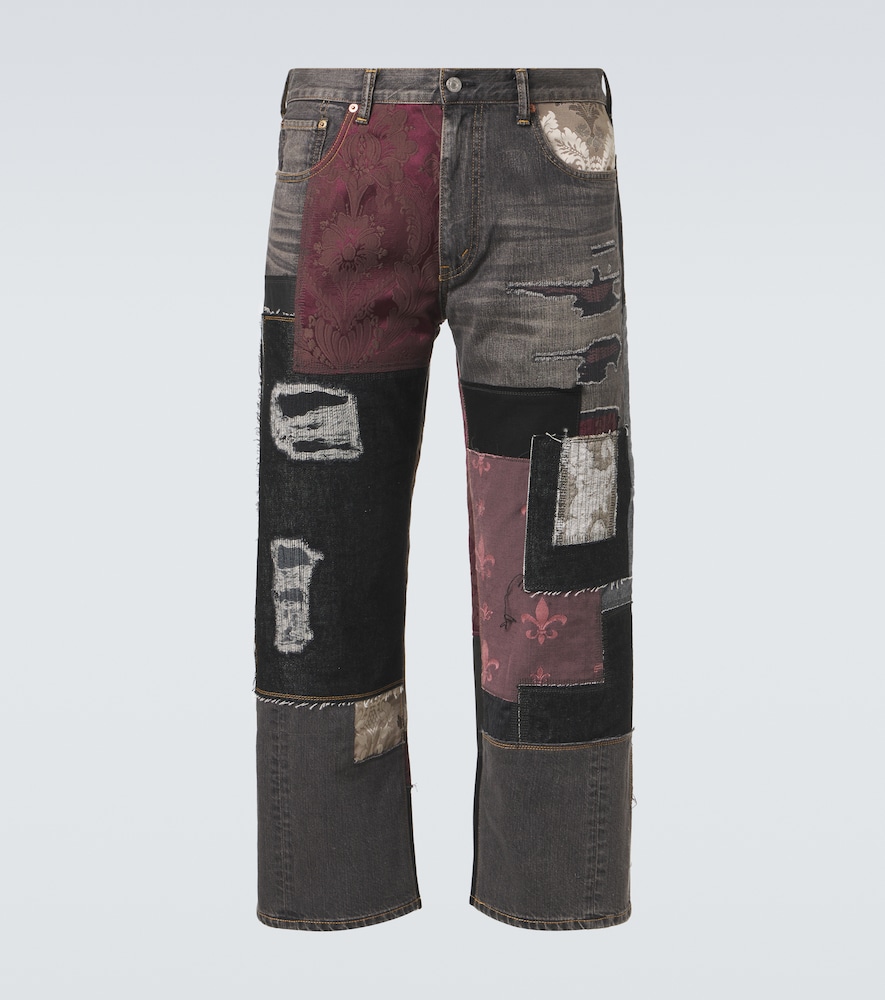 X Levi's patchwork wide-leg jeans