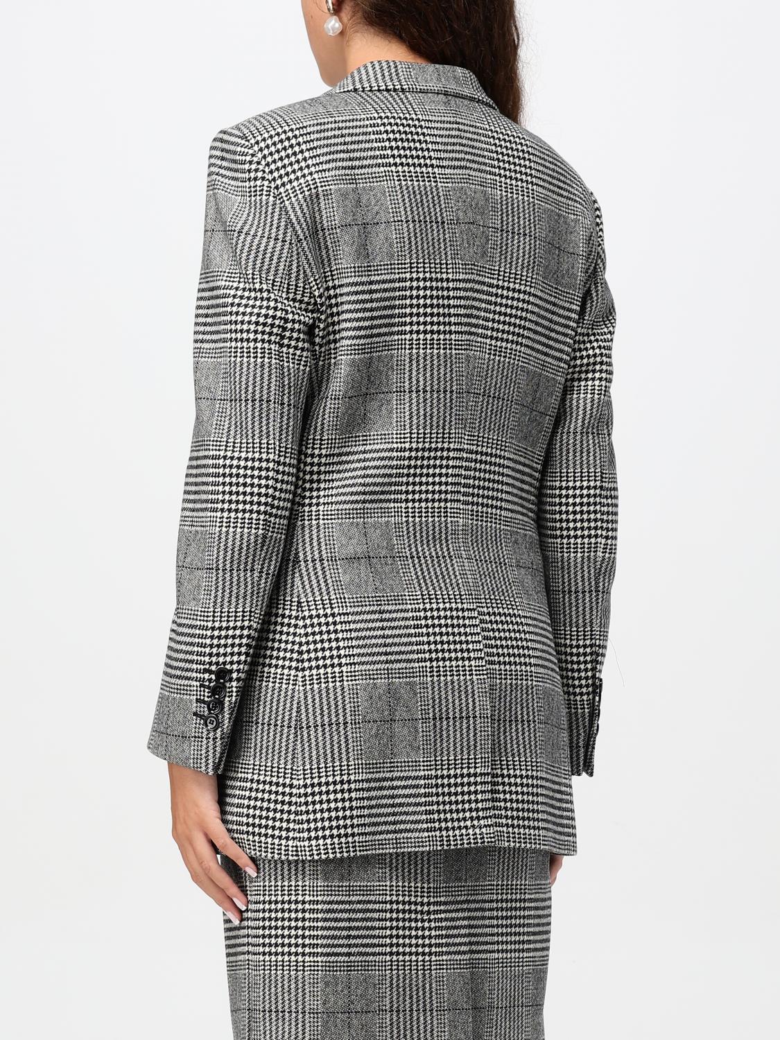 Glen-plaid blazer - Grey