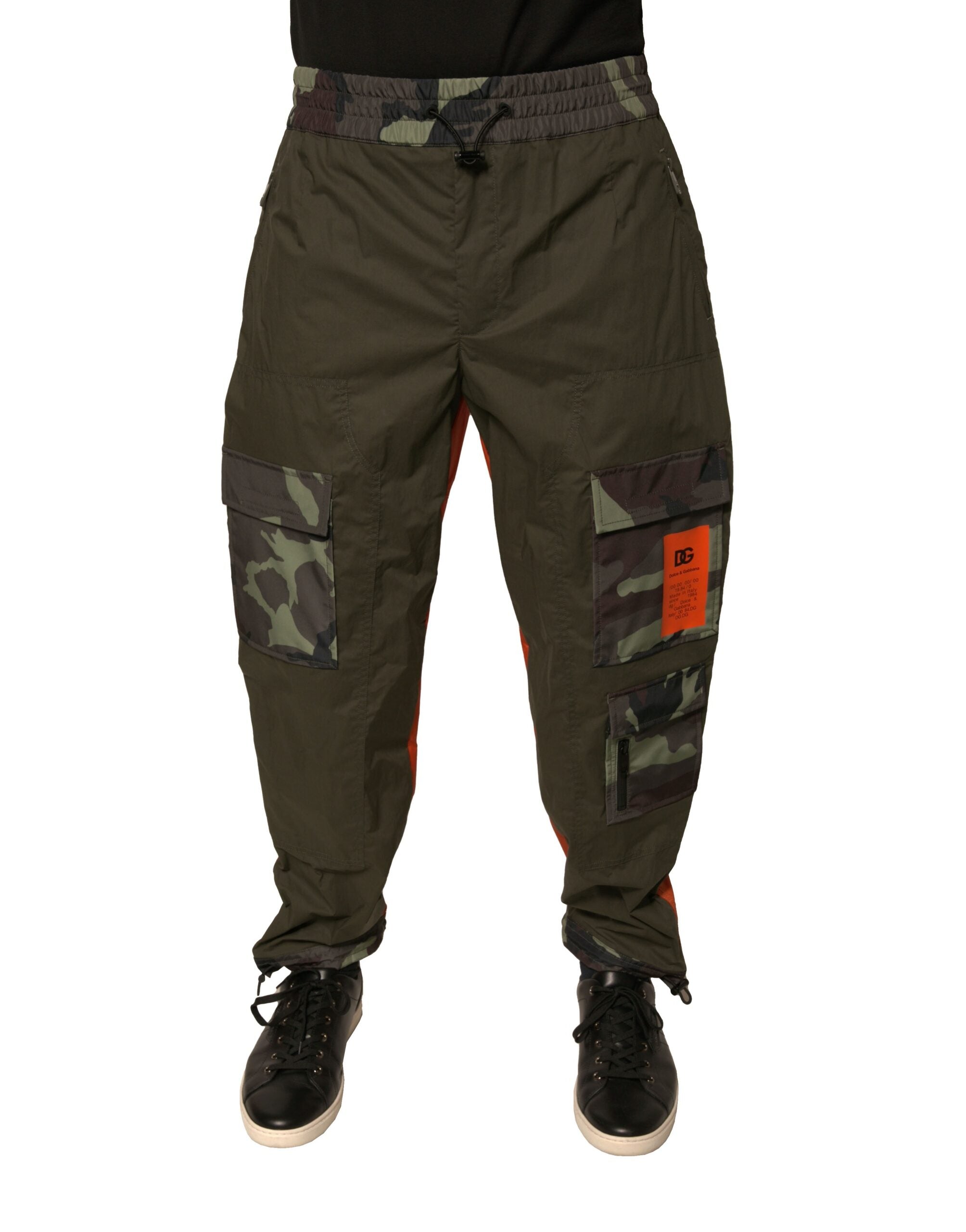 Camouflage Cargo Jogger Pants — Multicolor