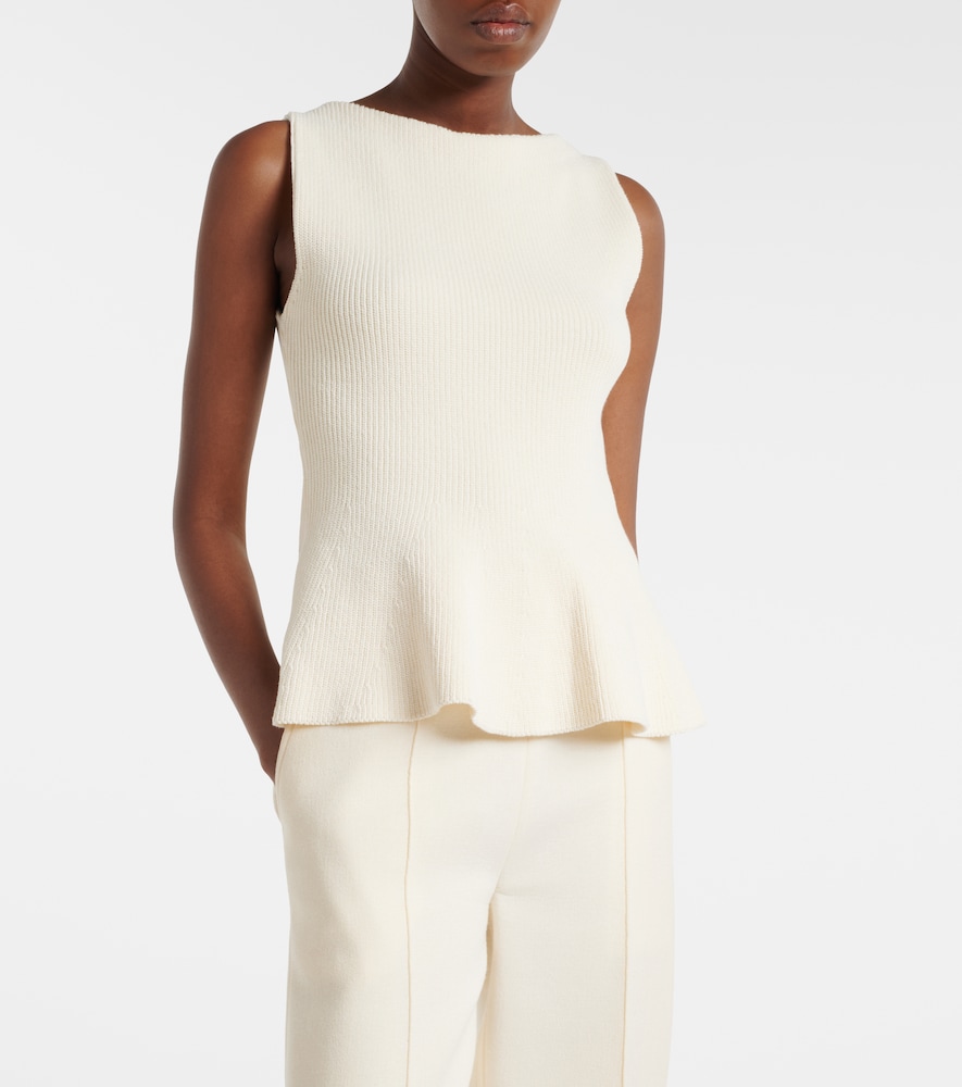 Róhe Knitted cotton top