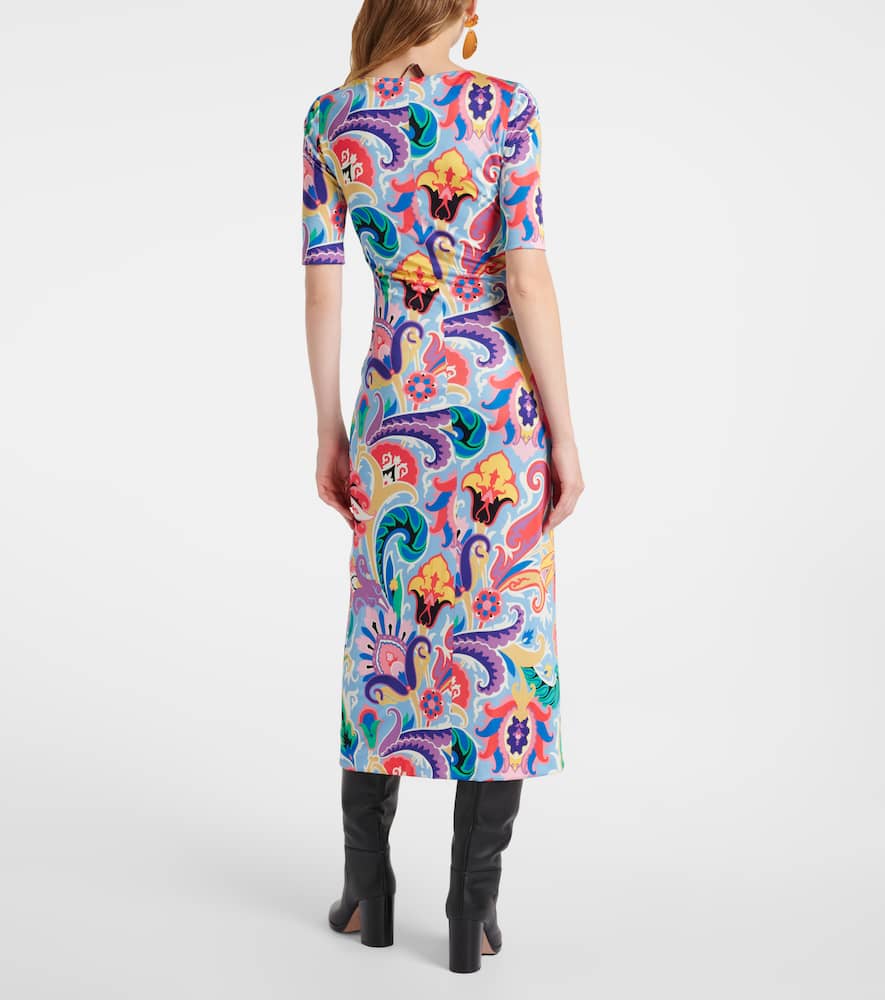Paisley midi dress