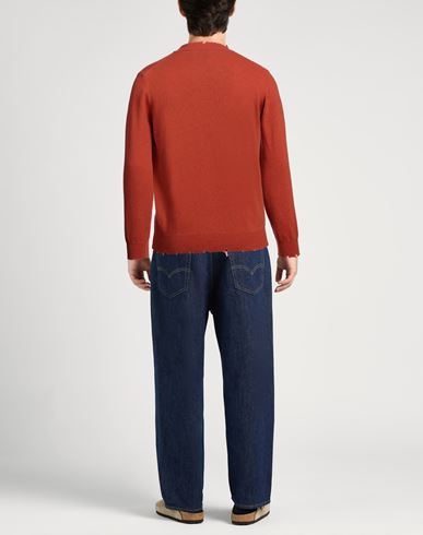 Man Sweater Orange Size XL Wool, Viscose, Polyamide, Cashmere