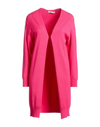 Woman Cardigan Fuchsia Size ONESIZE Viscose, Polyester, Polyamide