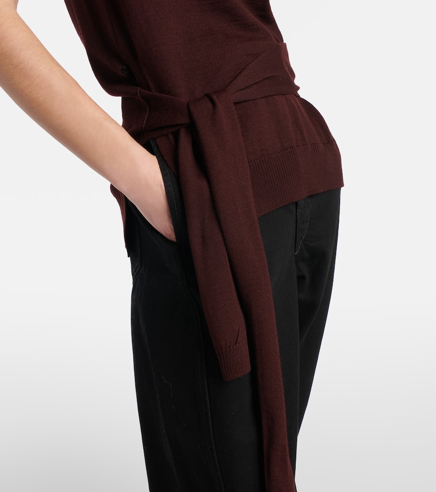 Wool-blend top