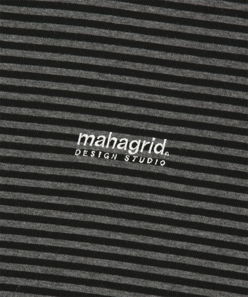 BASIC LOGO STRIPE RINGER TEE BLACK