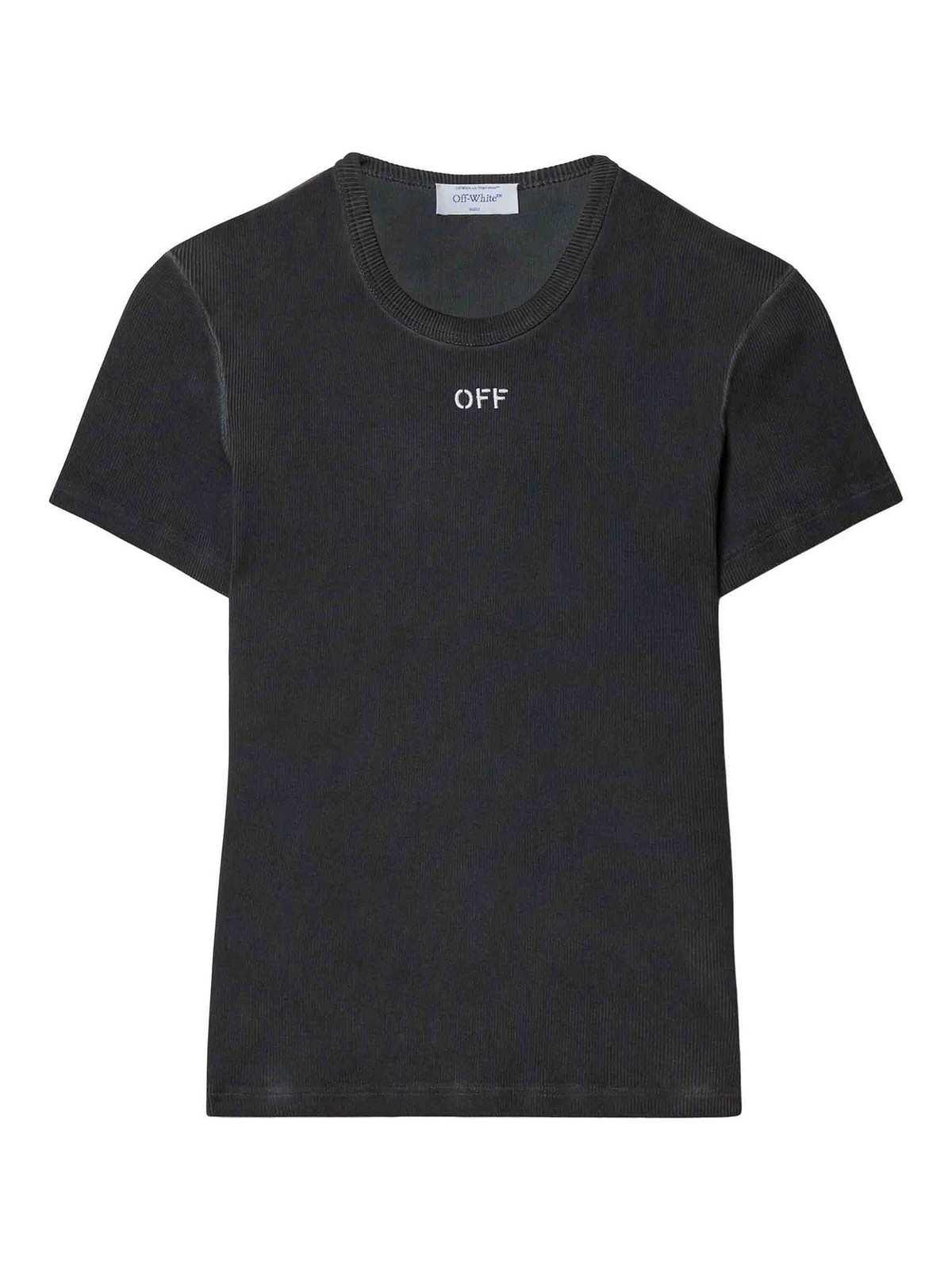 Logo-embroidered T-shirt - Grey
