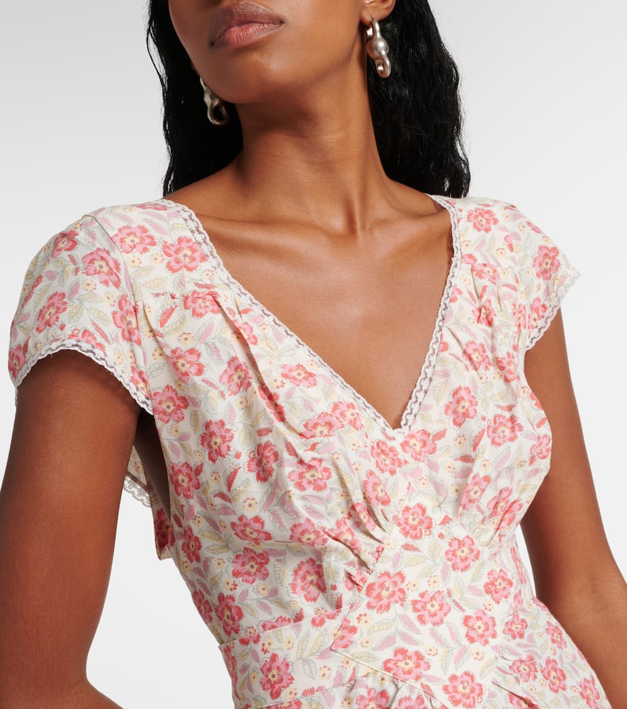 Rixo Alexandra floral minidress