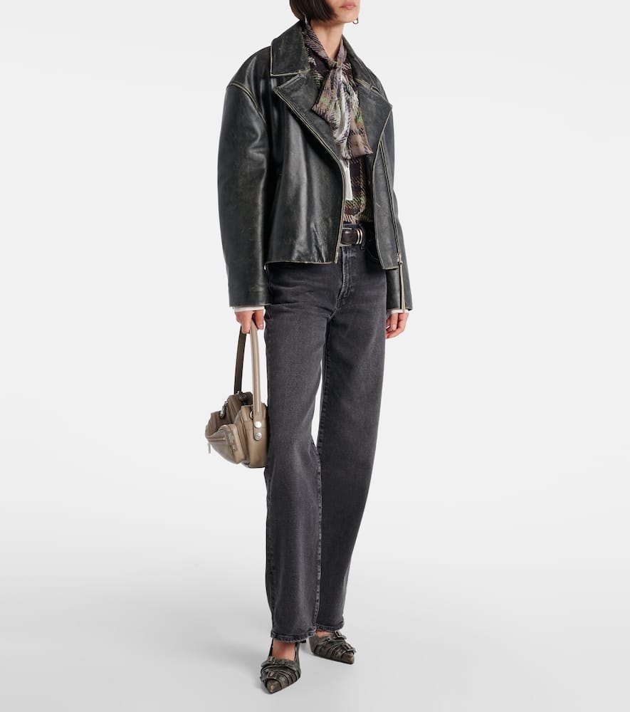 Harper mid-rise straight jeans