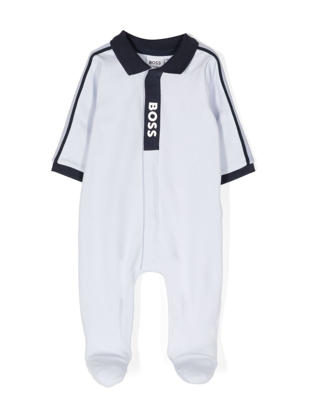 Logo-print cotton pyjamas - Blue