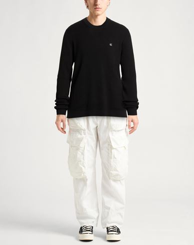 Man Sweater Black Size XXL Organic cotton