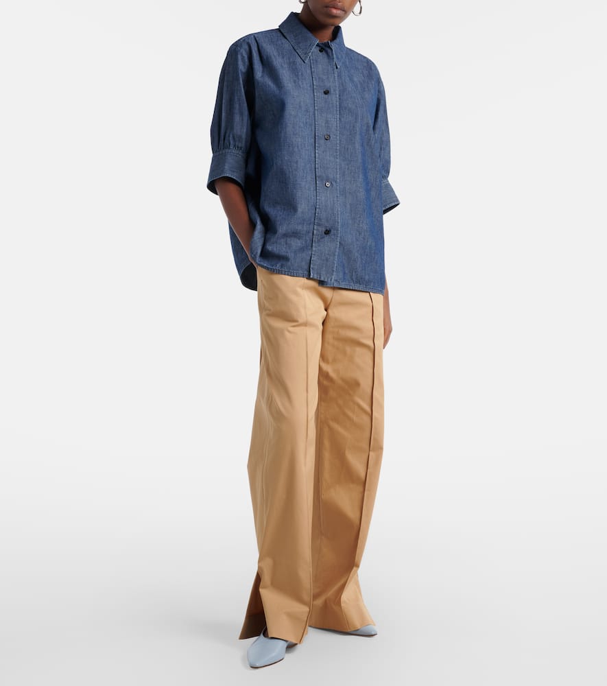 Cotton poplin shirt